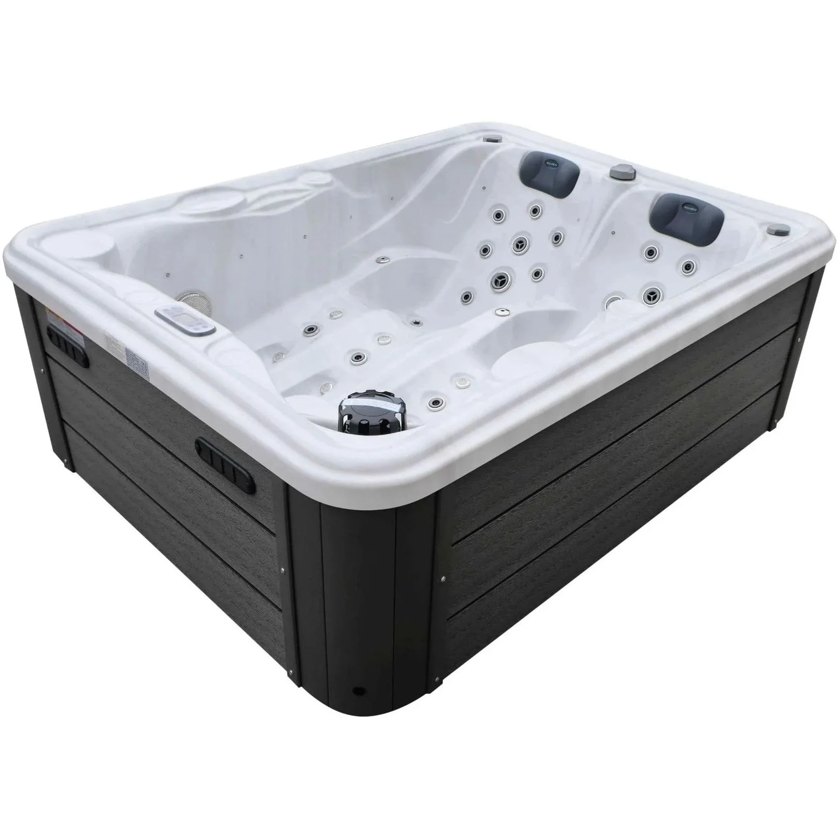 Гідромасажний басейн Aquajoy Bali (210х160х77 см), Сріблясто-білий мармур