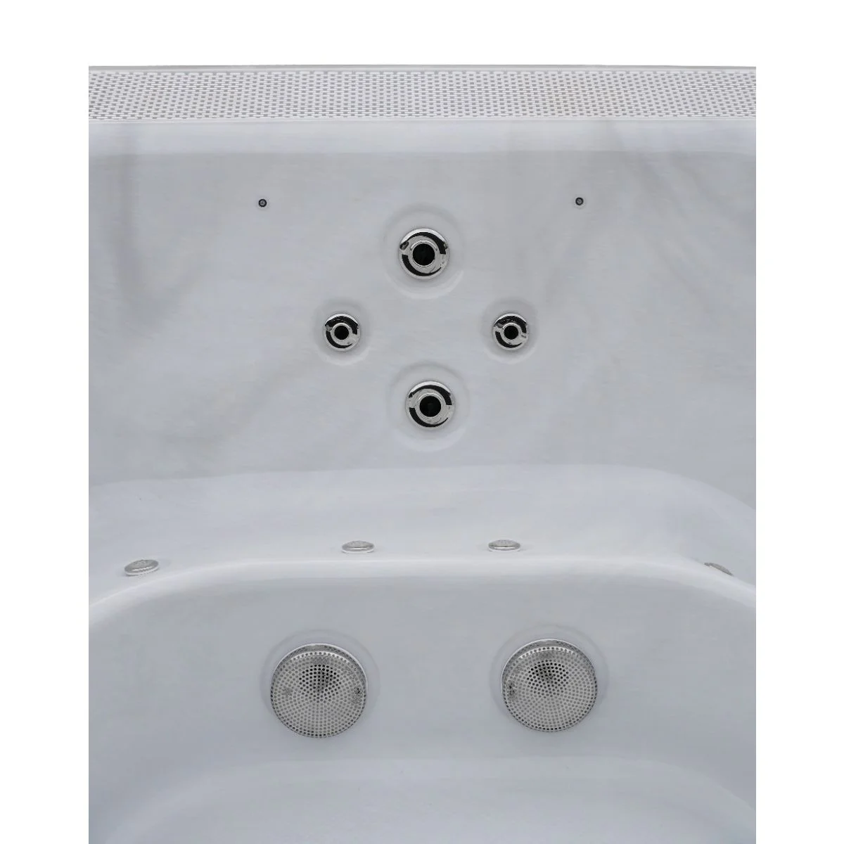 Гідромасажний басейн Aquajoy Serenity (250х230х96 см), Сріблясто-білий мармур - Зображення 10