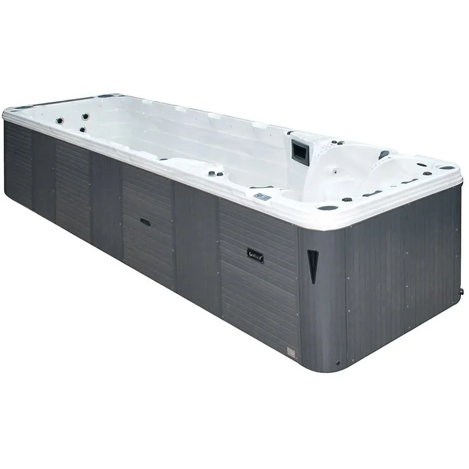 Плавальний SPA басейн Passion Spas Aquatic 6 (780x228x155 см), Сріблясто-білий