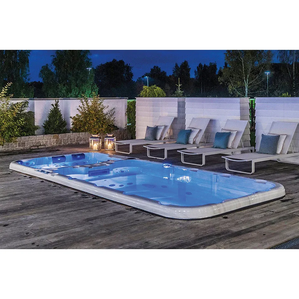 Плавальний SPA басейн Passion Spas Dynamic (590x227x126 см), Сріблясто-білий - Зображення 2