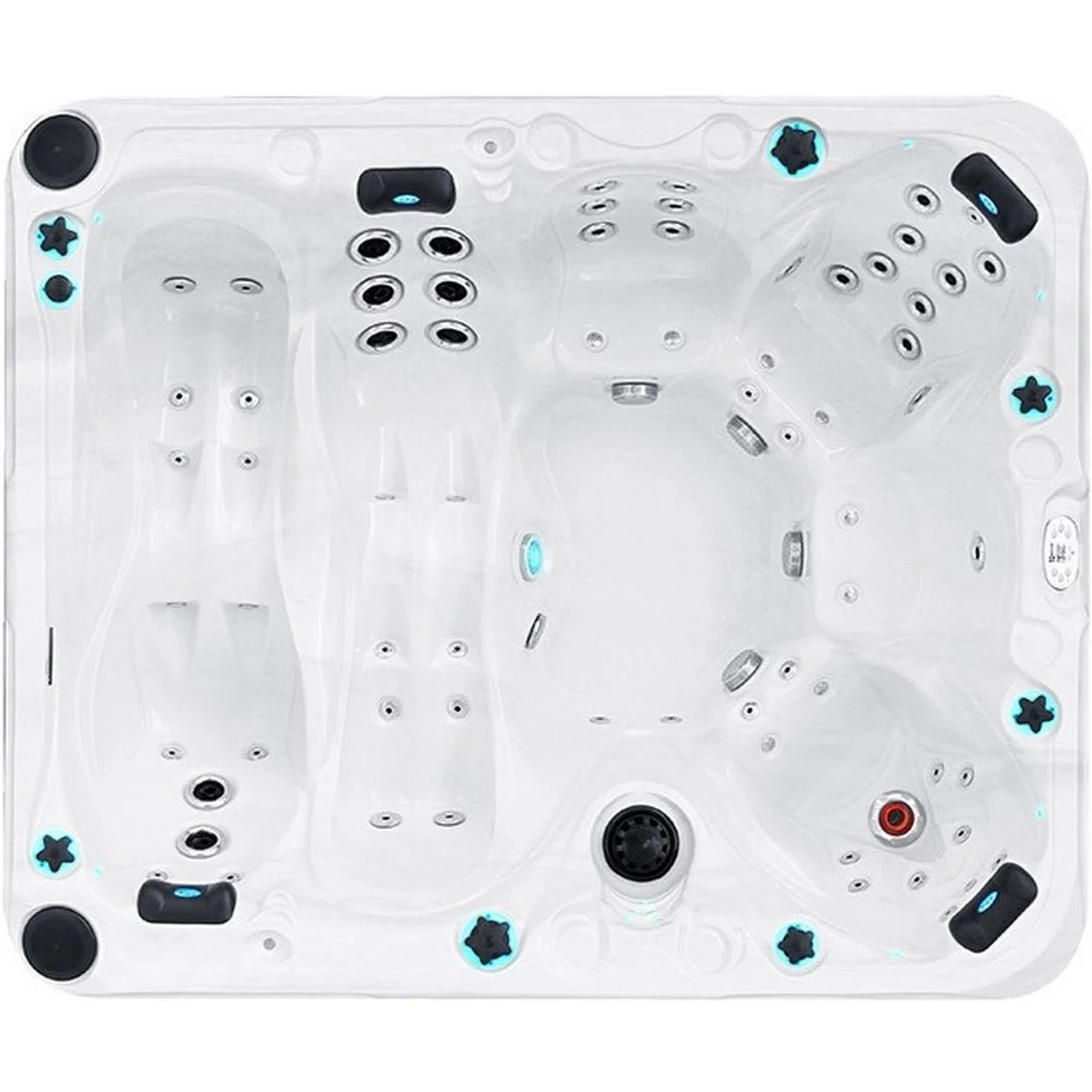 Гідромасажний басейн Passion Spas Desire (278х228х91 см), Сріблясто-білий - Зображення 2