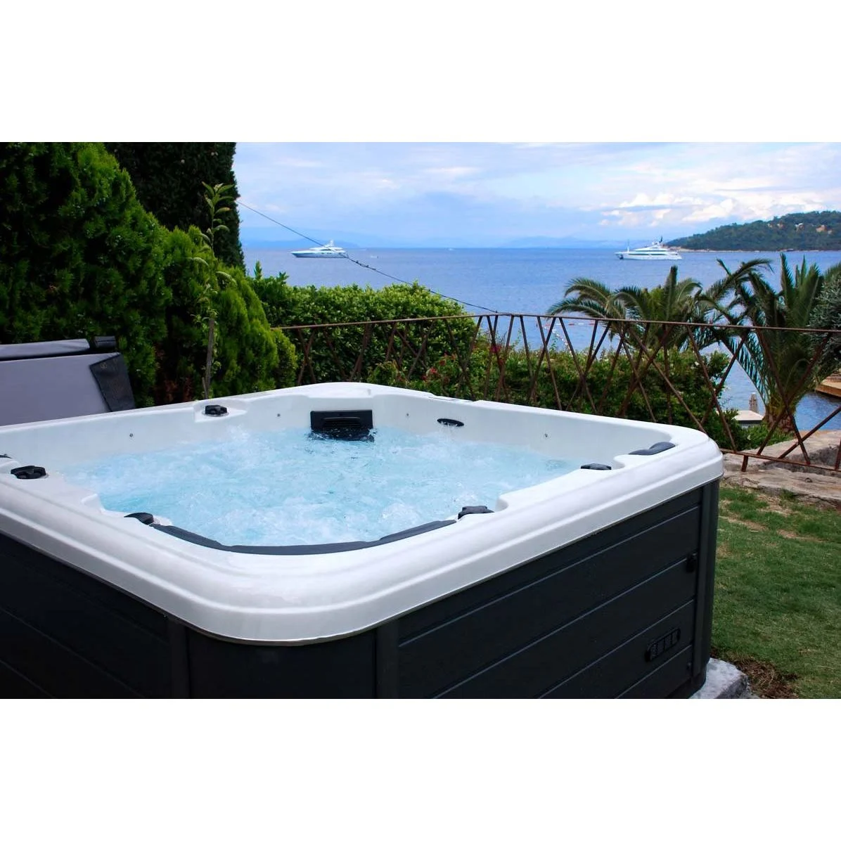 Гідромасажний басейн Passion Spas Relax (204х204х85 см), Сріблясто-білий - Зображення 2
