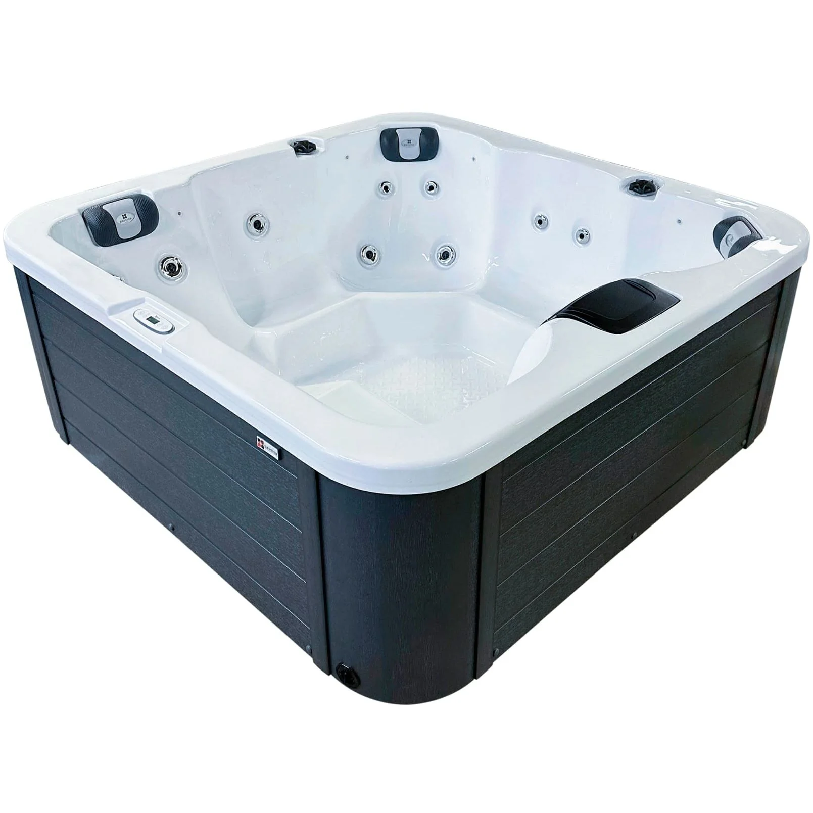 Гідромасажний басейн Passion Spas Rewind (204х204х85 см), Сріблясто-білий